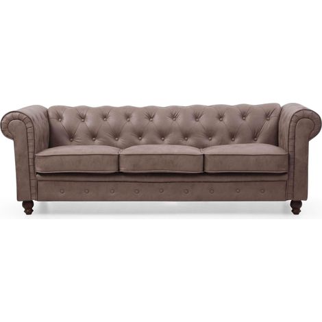 Grand canapé 3 places Chesterfield Vintage (1/5)