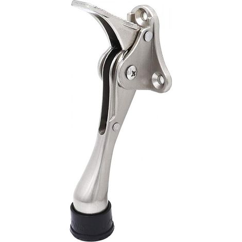 Fermaporta regolabile in acciaio inox per impieghi gravosi, con funzione di protezione per il corpo della porta e la maniglia. (1/5)