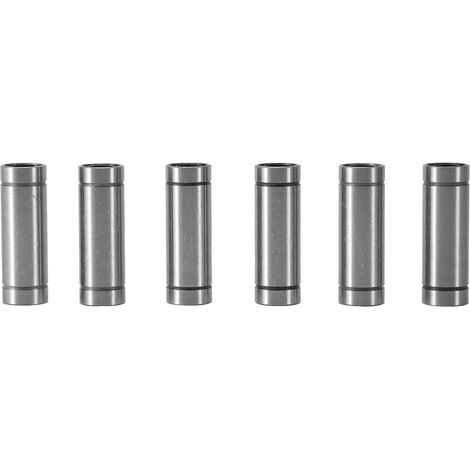 Lot de 6 roulements à billes LM8LUU pour mouvement linéaire long, compatibles avec les tiges de 8 mm d'imprimantes 3D et les pièces CNC. (1/5)