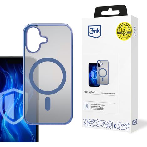 Apple iPhone 16 Plus - Coque MagCase 3mk Frosty bleue