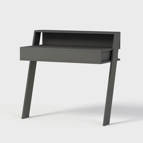 Escritorio de estudio compacto con cajón ahorraespacio Cowork - Antracita (1/4)
