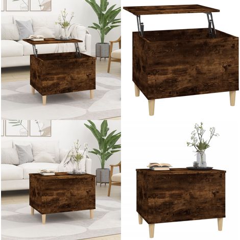 Couchtisch Räuchereiche 60x44,5x45 cm Holzwerkstoff - Couchtisch - Wohnzimmerschreibtisch - Esszimmertisch - Holztisch - Sideboard - Home & Living (1/5)