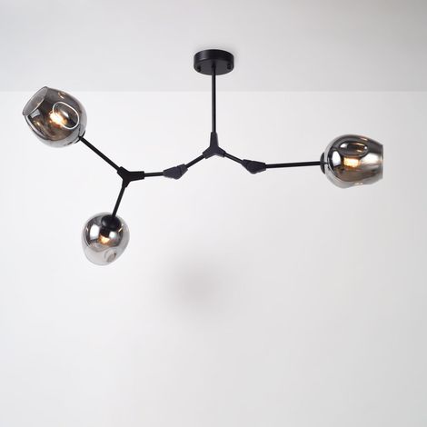 Lámpara De Techo Articulada "ORIÓN 3" - 3 X E27 - Negro (1/5)