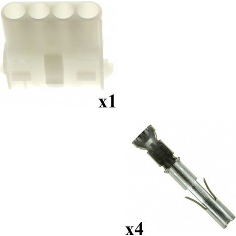 Kit Connettore Mate n lok Femmina con terminale femmina 4 Vie
