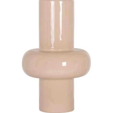 Vase design tapioca finition émail pour branches élégantes - tapioca beige clair émail brillant (1/5)