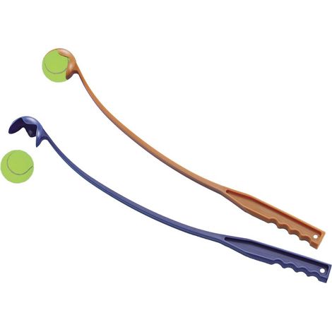 Nobby – Lanceur de balles de tennis pour chien Shooter – Bleu et marron, 65 cm