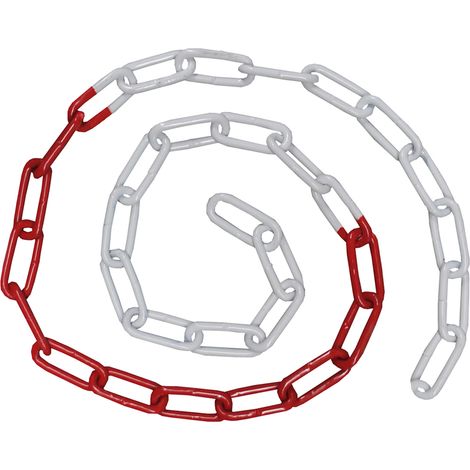 Barrière sécurité RS PRO Rouge, blanc en Métal ( Prix pour 1 )