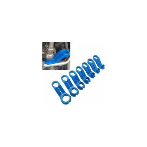 Herramienta para desconectar mangueras de combustible y aire acondicionado de automóviles – Juego de 7 piezas en ABS, color azul (1/4)