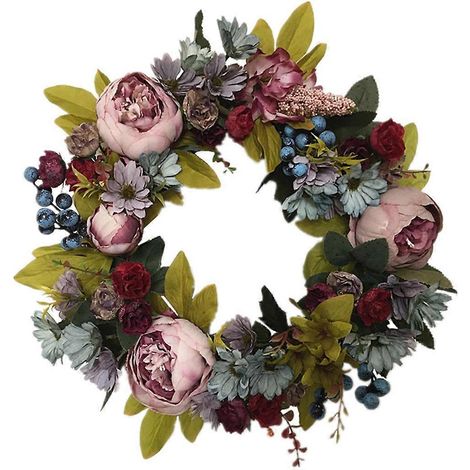Künstlicher Blumenkranz als Hängeanhänger – Weihnachts-Einkaufszentrum