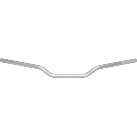 Manillar Renthal Moto de 22 mm, tamaño mediano, color plata, para carretera, aluminio, piezas para motocicletas