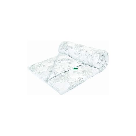 Edredón nórdico suave y antialérgico con estampado floral gris y blanco de 220 x 200 cm.