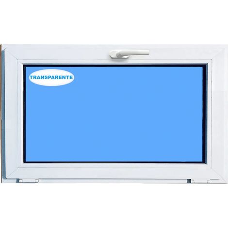 Ventana PVC 1000x800 Blanca Oscliante Vidrio Transparente