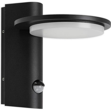LED Außenwandleuchte Bewegungsmelder IP44 10W schwarz Metall Telefunken (1/5)