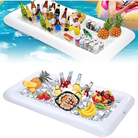 Bars gonflables, buffet de glaces, saladiers, porte-gobelets, glacières, barbecue intérieur et extérieur, pique-nique, piscine, articles de fête, glacière hawaïenne avec bouchon de vidange (1/5)