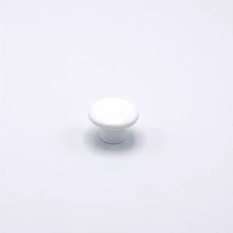 Pomolo tondo laccato bianco 32x22mm - 006 Little