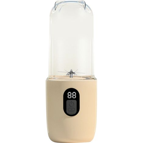 Blender portable 40 W 500 ml 20 800 tr/min rechargeable USB, mini-extracteur de jus de voyage, mixeur à fruits pour la salle de sport, la maison et le bureau, abricot (1/5)