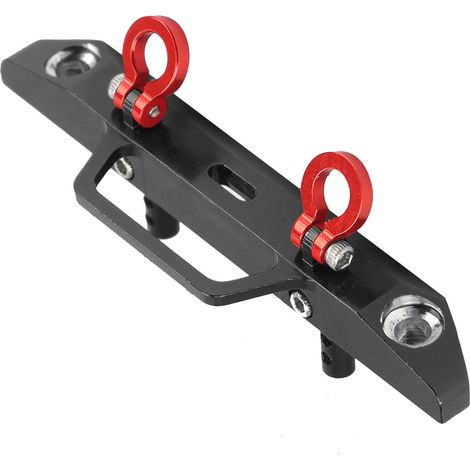 Pare-chocs avant en aluminium pour Axial SCX24 90081 - Pièces RC métalliques noirs 1/24 (1/5)