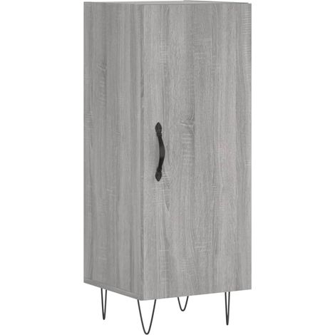 Credenza buffet cassettiera mobile contenitore organizer cucina soggiorno soggiorno Sonoma 34,5 x 34 x 90 cm derivati del legno grigio 020036341