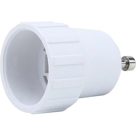 GU10 auf E14 Lampensockeladapter in WEISS - 4x Lampenadapter zum Umwandeln einer E14 Lampe auf einen GU10 Sockel - 4er Set Konverter für LED Lampensockel und Glühlampen