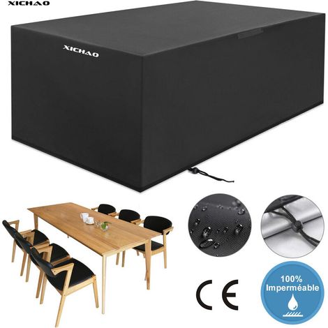 Housse Salon de Jardin 420D Oxford 242 162 100cm Housse de Protection Salon de Jardin Housse Table Jardin Bâche Salon (1/4)