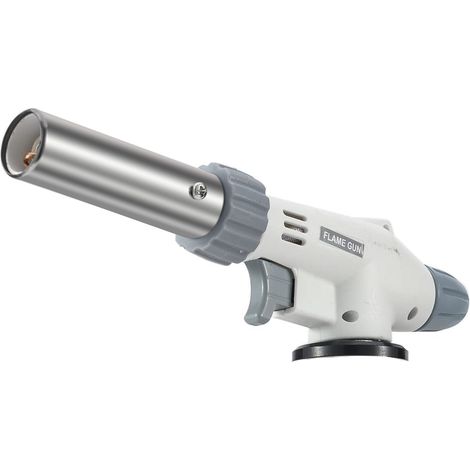 Chalumeau de cuisine, chalumeau professionnel à butane, briquet de cuisine à flamme réglable et utilisation réversible (gaz butane non inclus) (1/5)
