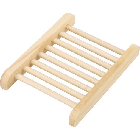 Porte-savon en bois, boîte faite à la main, bûche de vaisselle de salle de bain sèche et qui fuit (1/5)