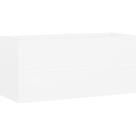 Maison Exclusive - Mobile Lavabo Bianco 100x38,5x45 cm in Legno Multistrato