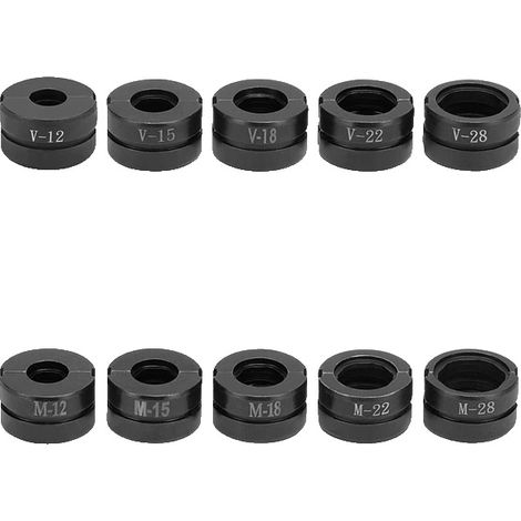 Outil de sertissage hydraulique, compatible avec les raccords PEX et en cuivre, construction en acier durable, V et M (1/2)