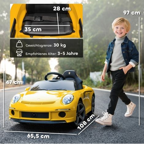 Auto elettrica per bambini RUF GT, telecomando, musica, 108 x 65,5 x 47 cm HAVRYA (1/2)