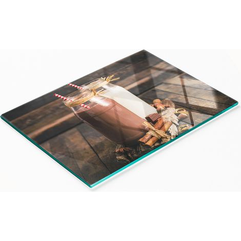 Tablero de cristal decorativo multifuncional para cócteles en vasos de 80x52 cm. (1/5)
