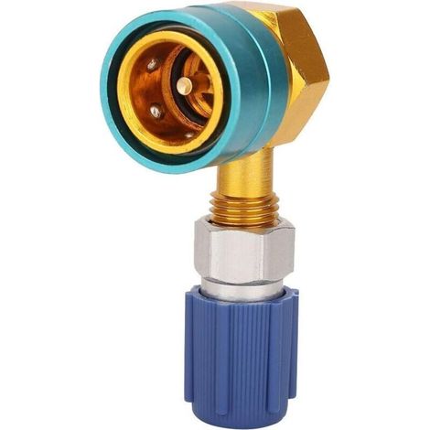 R1234yf Raccord, Adaptateur de coupleur de climatisation - Adaptateur de coupleur rapide de côté bas R1234YF à R134A Raccord de climatisation for voiture (1/4)
