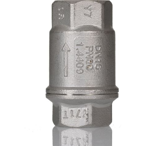 Clapet anti-retour en Acier inoxydable RS PRO, 1/2pouce, 63 bar ( Prix pour 1 )