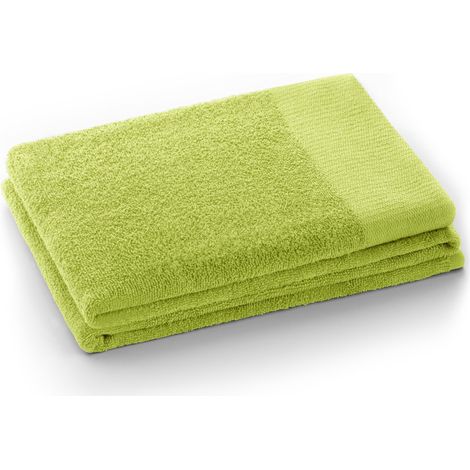 Serviette de Douche 70 x 140 cm - 100% Coton - Absorbante - Vert céladon - Vert Amari (1/4)