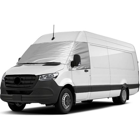 Thermo Scheibenabdeckung für Mercedes Sprinter 2019-2025, silber, Sichtschutz (1/5)