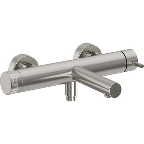 Ravak Nox - Grifo de bañera, acero inoxidable cepillado X070646 (1/3)