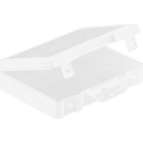 Transparente, rechteckige Aufbewahrungsbox mit Deckel, PP-Kunststoffbox, 132 x 10 x 233 mm (1/5)
