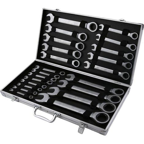 Gojoy – Jeu de 22 clés à cliquet 6-32 mm – Acier au chrome vanadium – Design ergonomique – Compact et léger pour ateliers (1/5)