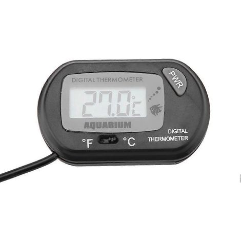 Thermomètre numérique compact pour aquarium, appareil de mesure de température noir (1/3)