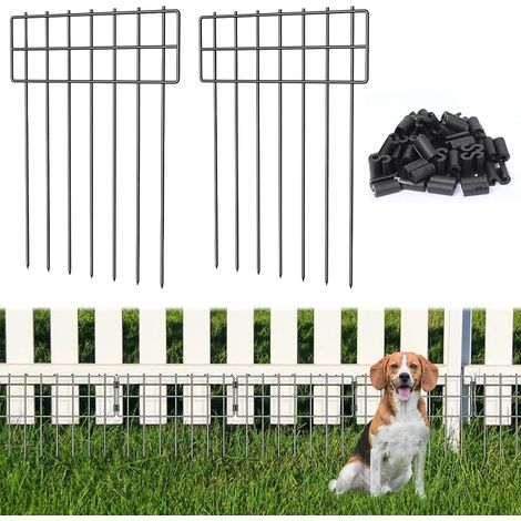 Garden Fences, Animal Barriers, Outdoor Decorative Metal Fence (1/4)