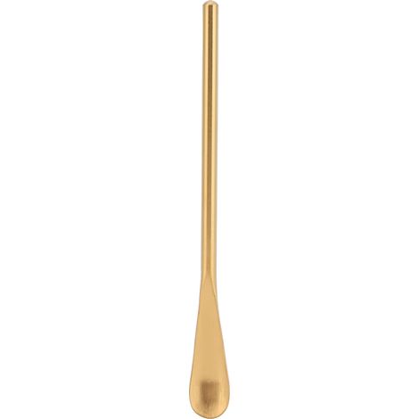 Cuillère mélangeuse en acier inoxydable, petite cuillère à dessert et café, tige mélangeuse pour cuisine et maison, dorée (1/5)