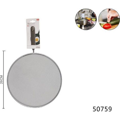 Trade Shop - DECKEL SPRITZSCHUTZ KÜCHEN SPRITZSCHUTZ FÜR PFANNE TOPF GRIFF 29 CM 50759 - (1/2)