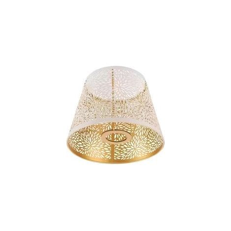 Lampe Sur Pied avec Abat-Jour Blanc et Motif Floral Sculpté - Design Moderne et Élégant pour Salon ou Chambre (1/5)