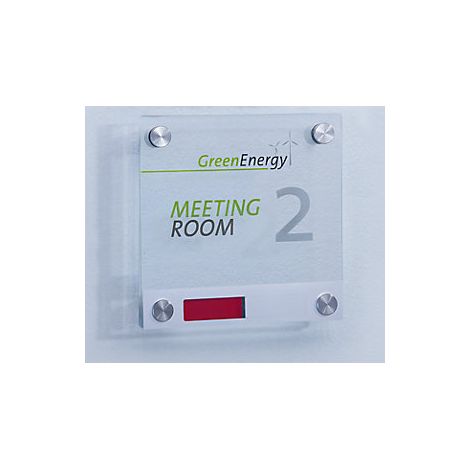 Rótulo para puertas de vidrio de seguridad ESG  con indicación