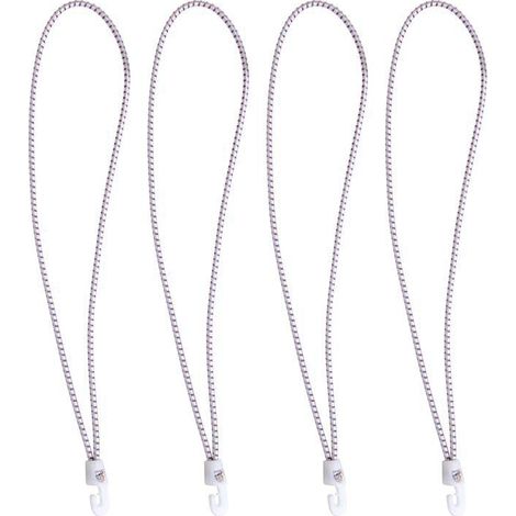 Attache de voile avec crochets en nylon. 4 pièces dans un sachet. 35cm. blanc (1/2)