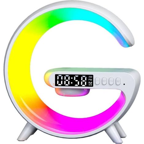 Lampe Multicolore En Forme De G Avec étui Et Chargeur à Induction (1/5)