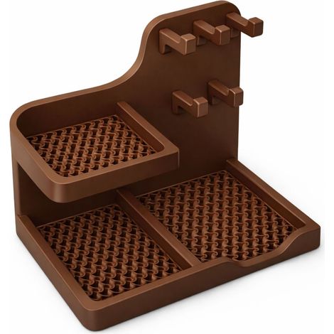 Boîte de rangement marron pour clés, portefeuille, montre, pour l'entrée