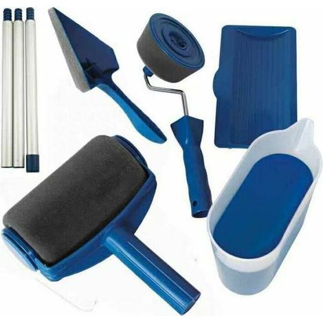 Nahtloses Farbroller-Set zum Streichen von Wänden, Türen, Böden, Decken, Dächern oder anderen großen Flächen, keine Vorbereitung, kein Schmutz. (1/4)