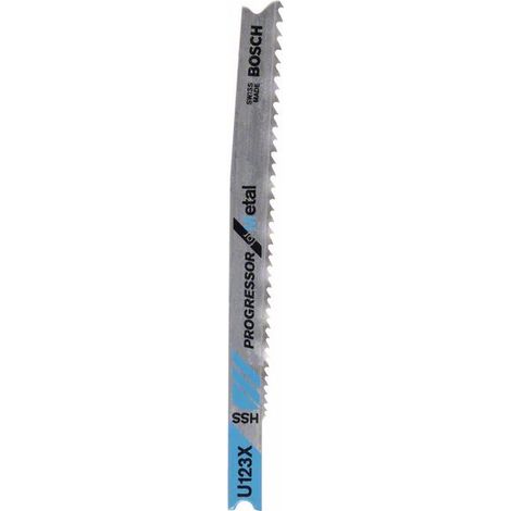 BOSCH 2609256770 Stichsägeblatt HSS, U 123 XF Progressor for Metal (1/2)