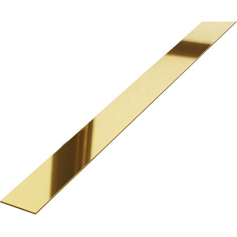 Dekorative Wandleiste aus Edelstahl 10 mm x 2700 mm - Gold poliert