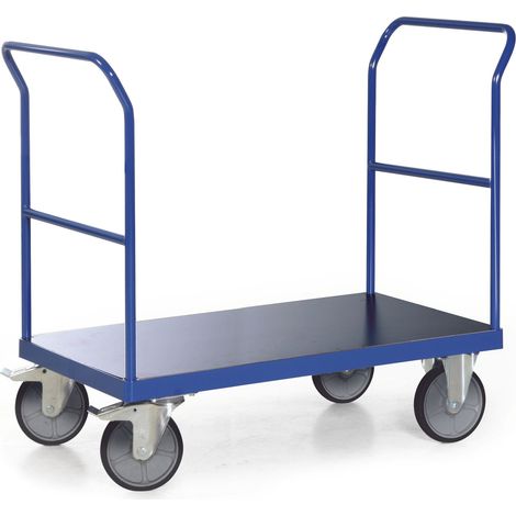 Bako Logistiksysteme Plattformwagen F600 mit 2 Schiebebügeln ohne Bordkante 1200x800mm (1/2)